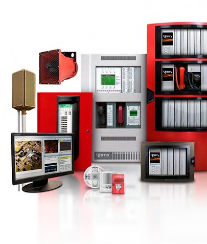Sistema de detección de incendio con panel de alarma contra incendio Sistema de detección de incendio con panel de alarma contra incendio